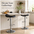 Tabouret de Bar Simili Cuir Noir – Milo