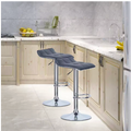 Tabouret de Bar Simili Cuir Gris – Oslo