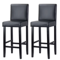 Tabouret de Bar Simili Cuir Noir – Camden