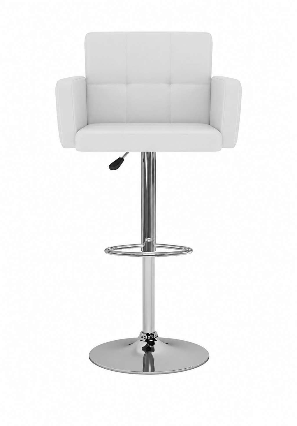 Tabouret de Bar Simili Cuir Blanc – Monaco