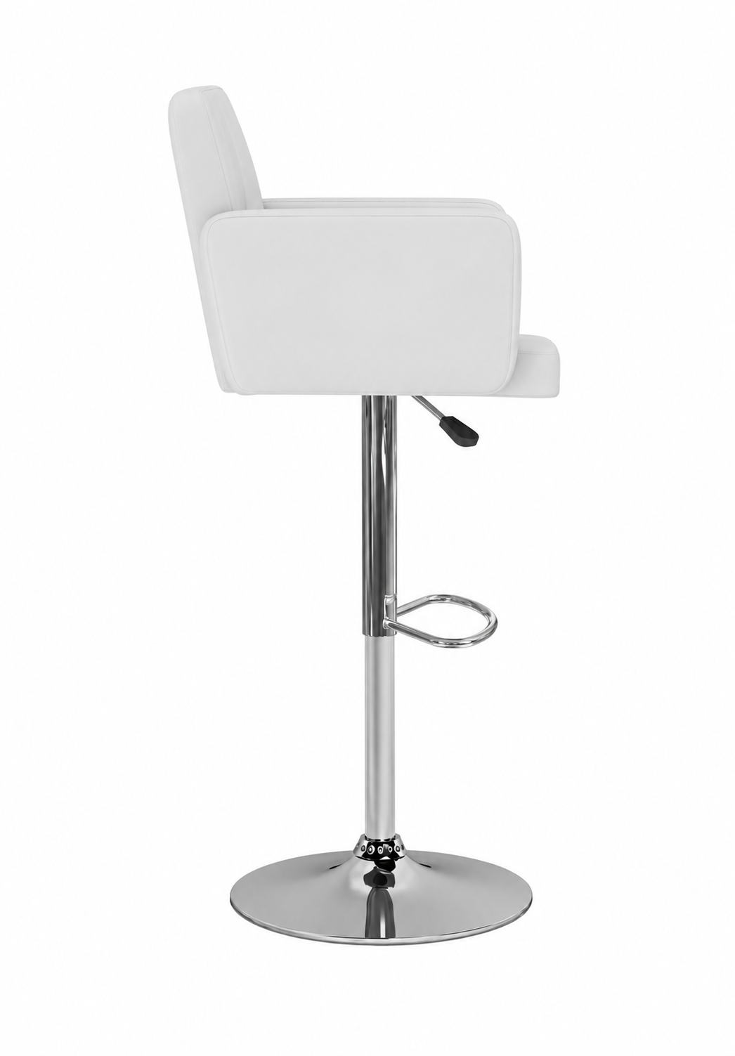 Tabouret de Bar Simili Cuir Blanc – Monaco
