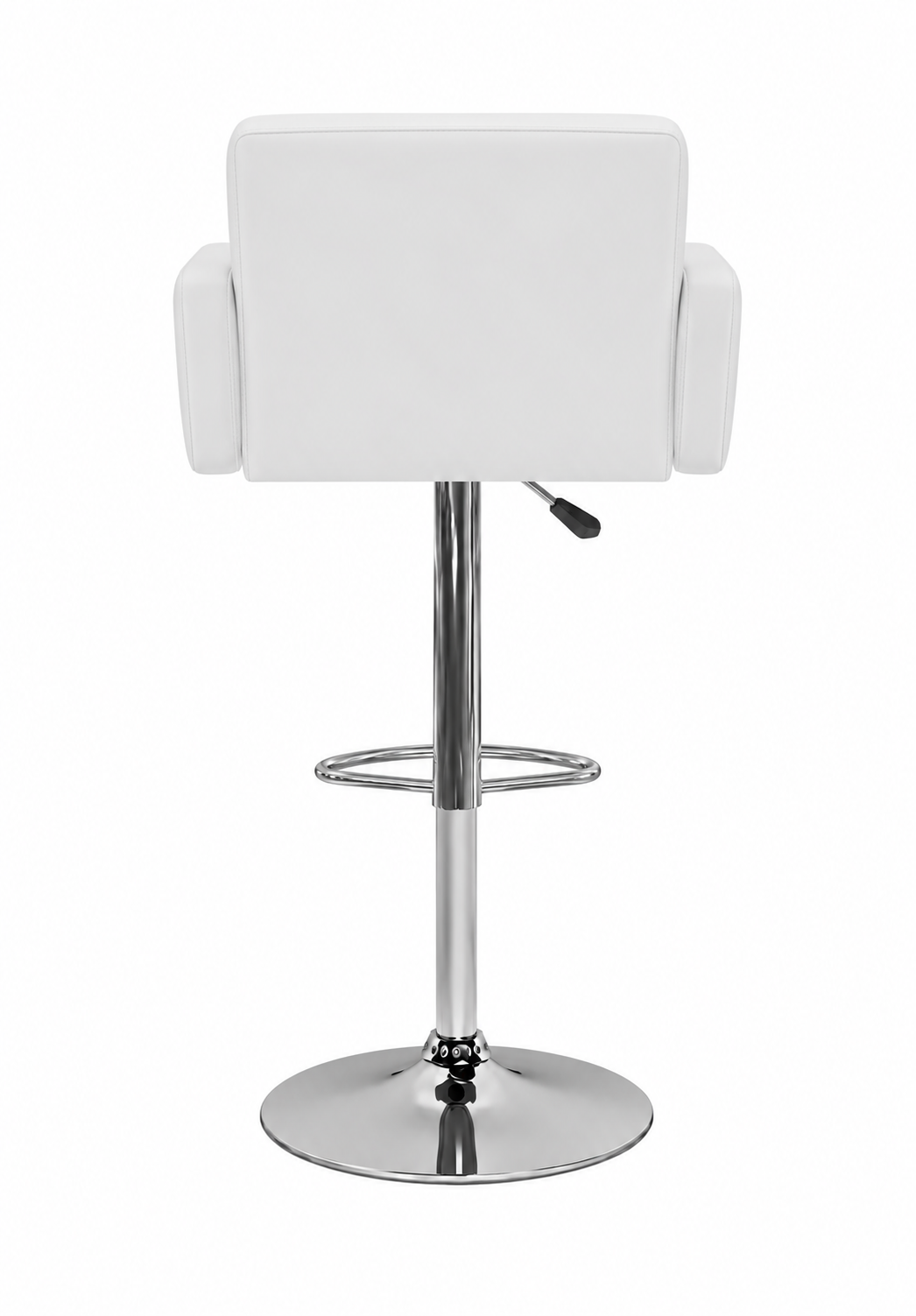 Tabouret de Bar Simili Cuir Blanc – Monaco