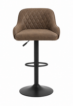 Tabouret de Bar Simili Cuir Marron – Dakota