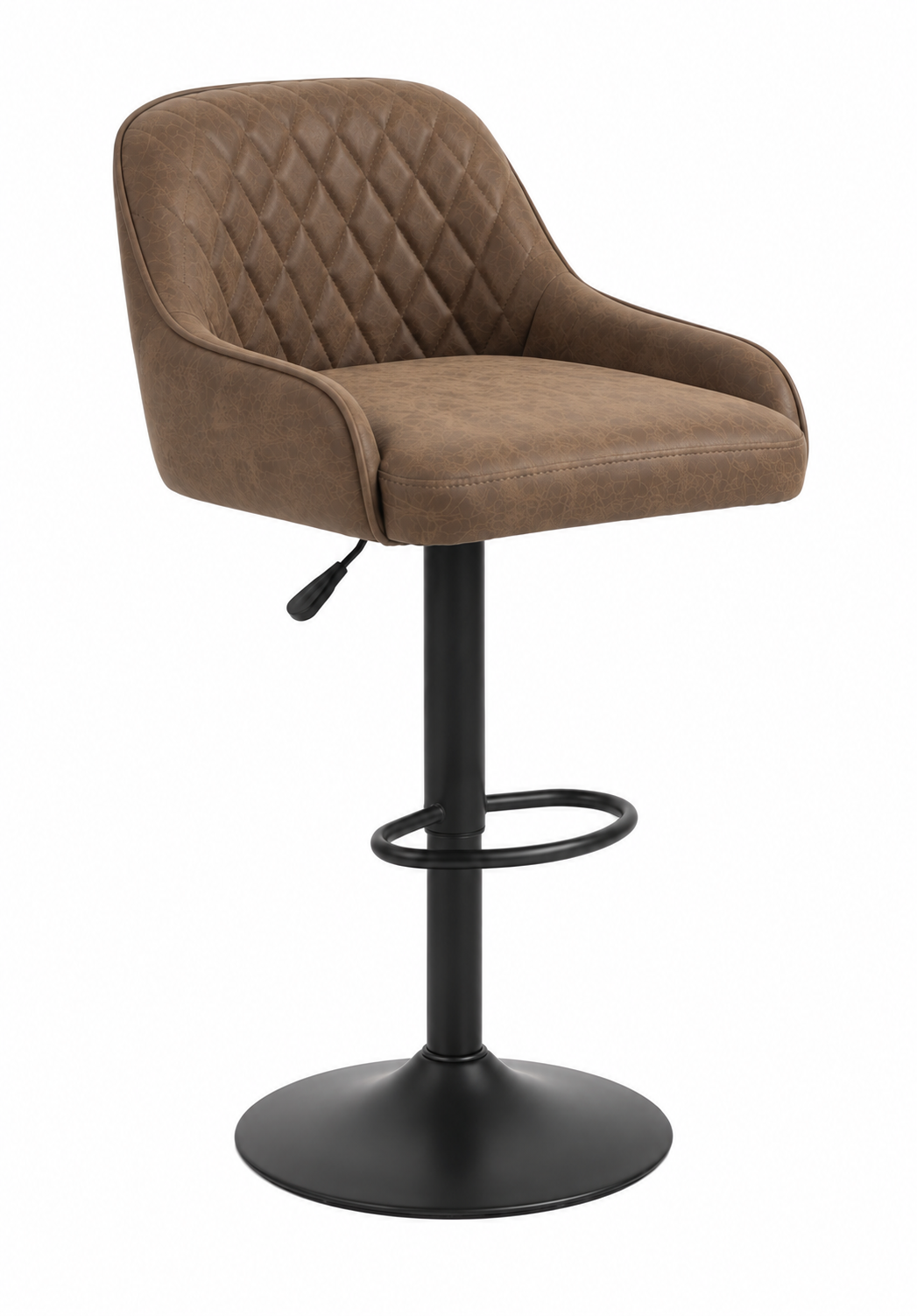 Tabouret de Bar Simili Cuir Marron – Dakota