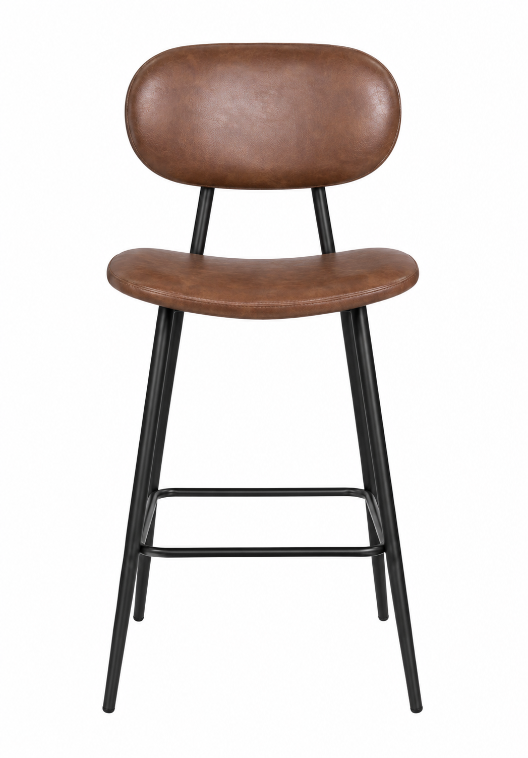 Tabouret de Bar Simili Cuir Marron – Denver