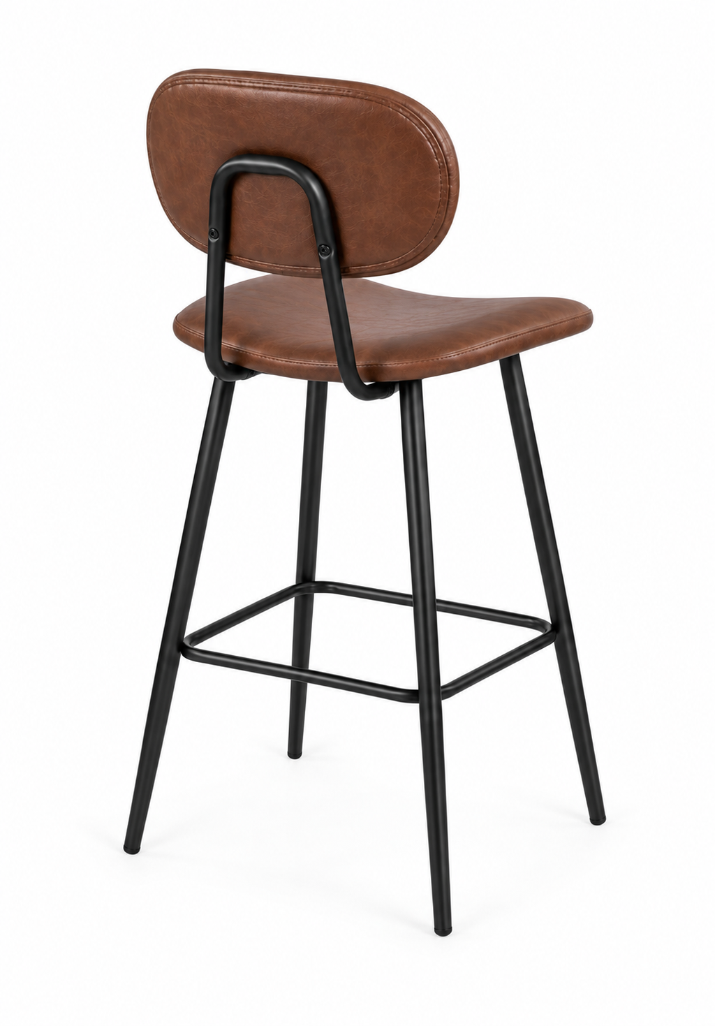 Tabouret de Bar Simili Cuir Marron – Denver
