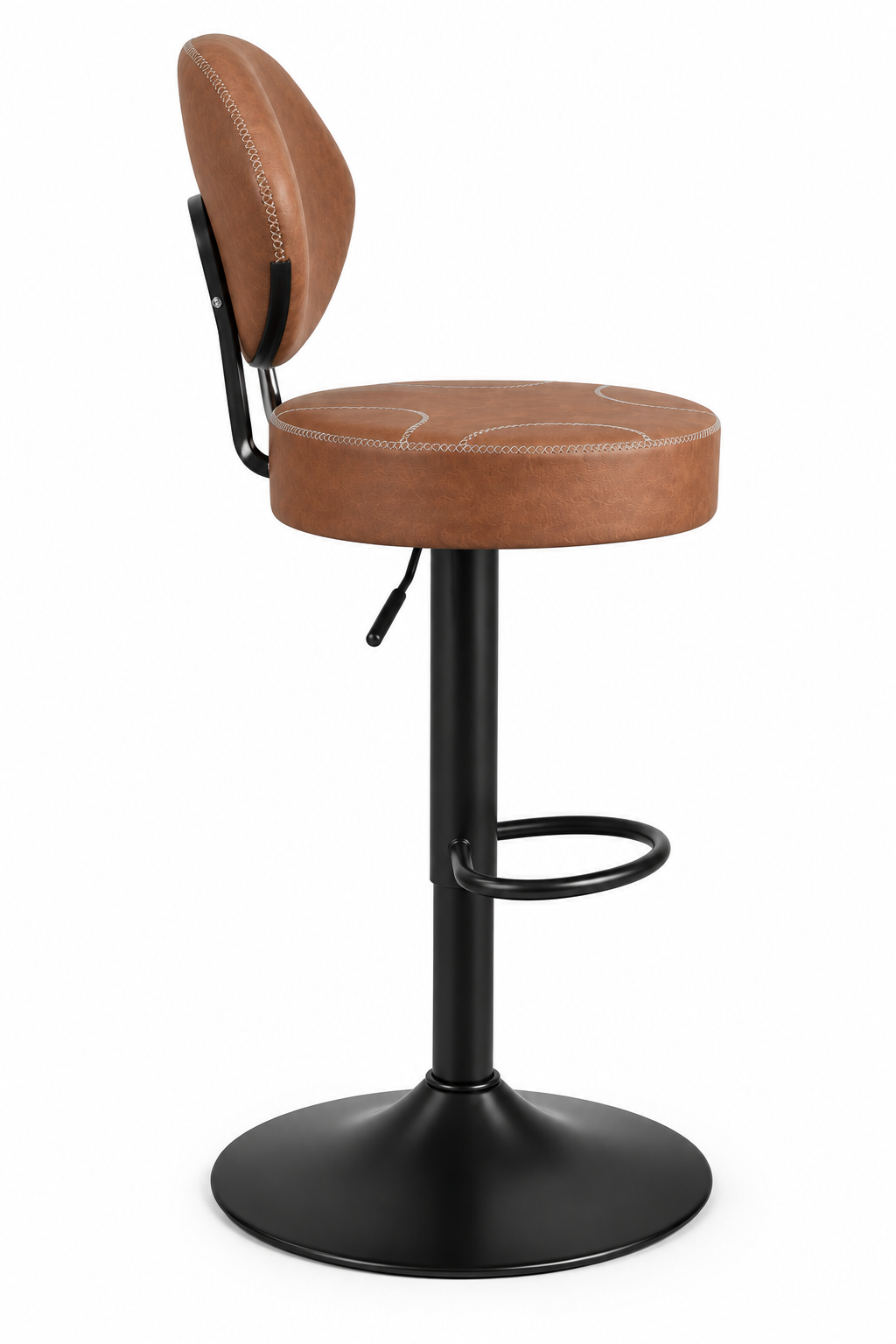 Tabouret de Bar Simili Cuir Marron – Dallas