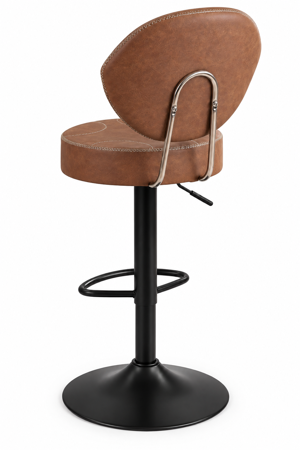 Tabouret de Bar Simili Cuir Marron – Dallas