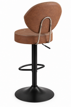 Tabouret de Bar Simili Cuir Marron – Dallas