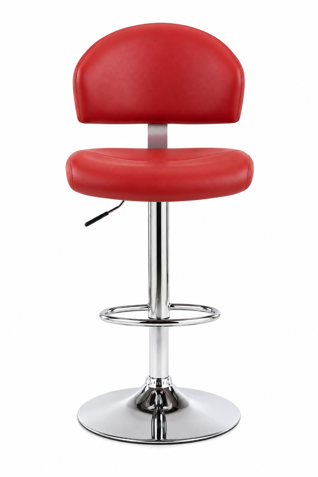 Tabouret de Bar Simili Cuir Rouge – Milan