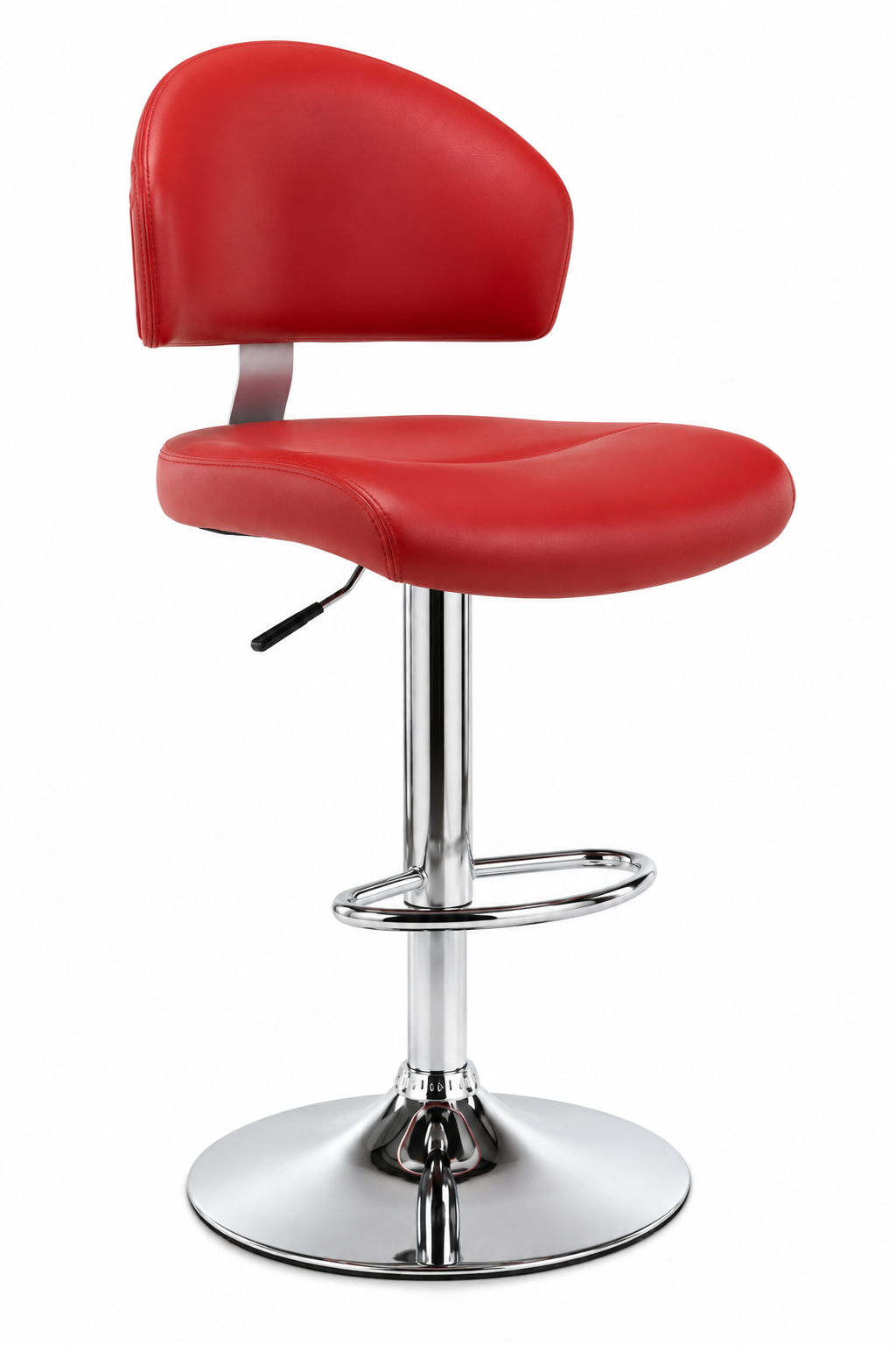 Tabouret de Bar Simili Cuir Rouge – Milan
