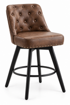 Tabouret de Bar Simili Cuir Marron – Boston