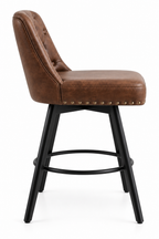 Tabouret de Bar Simili Cuir Marron – Boston