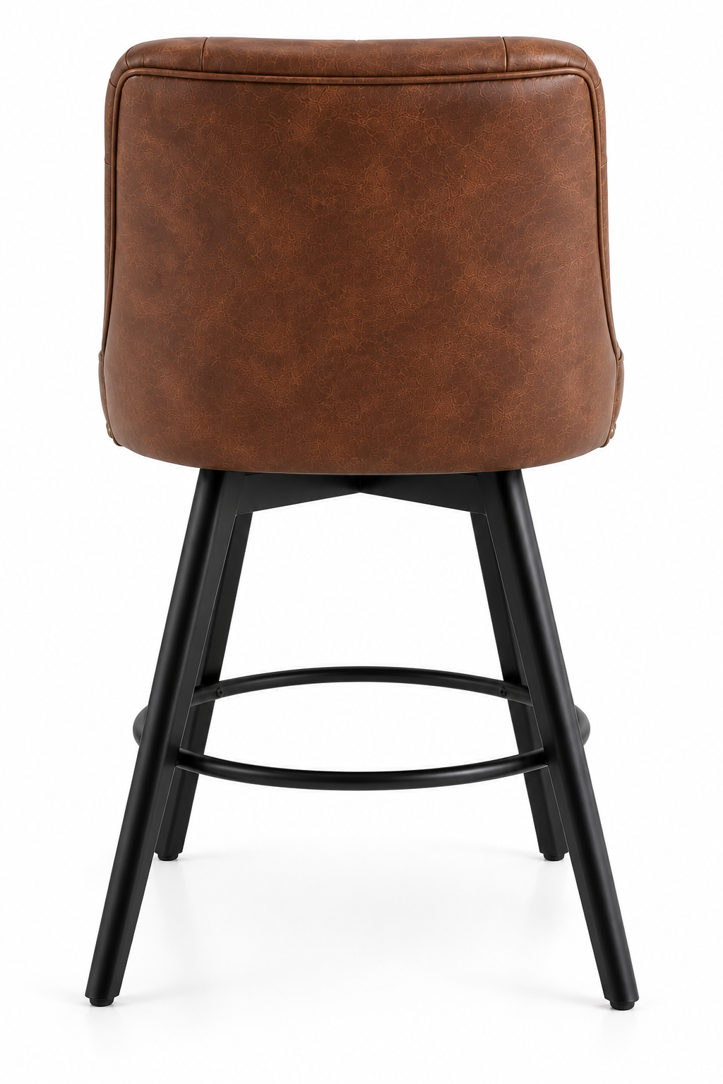 Tabouret de Bar Simili Cuir Marron – Boston