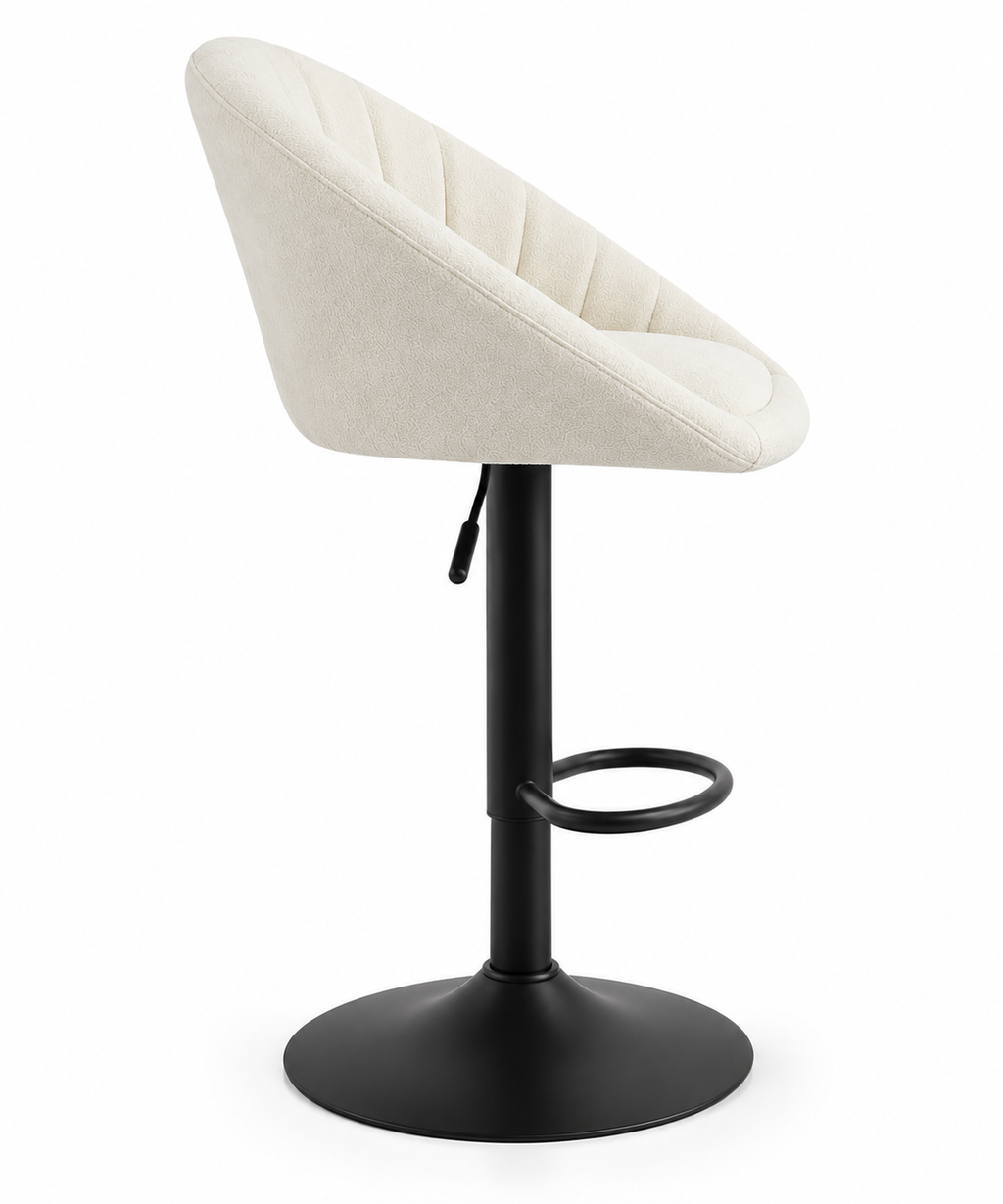 Tabouret de Bar Tissu Crème – Noma