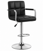 Tabouret de Bar Simili Cuir Noir – Verona