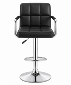 Tabouret de Bar Simili Cuir Noir – Verona