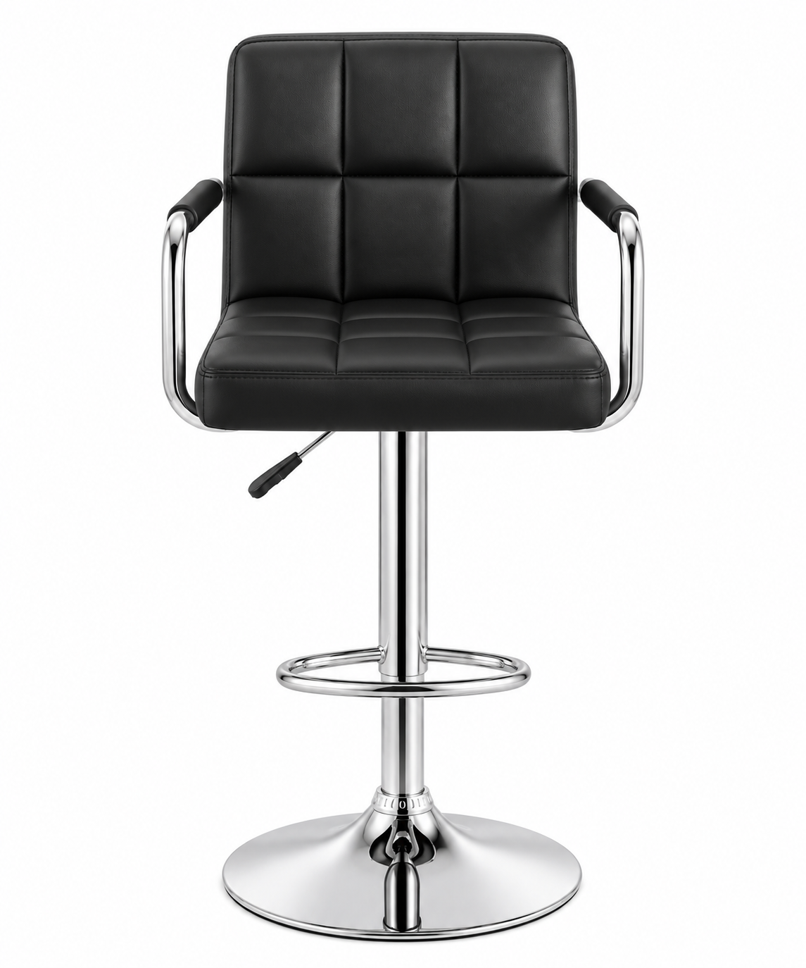 Tabouret de Bar Simili Cuir Noir – Verona