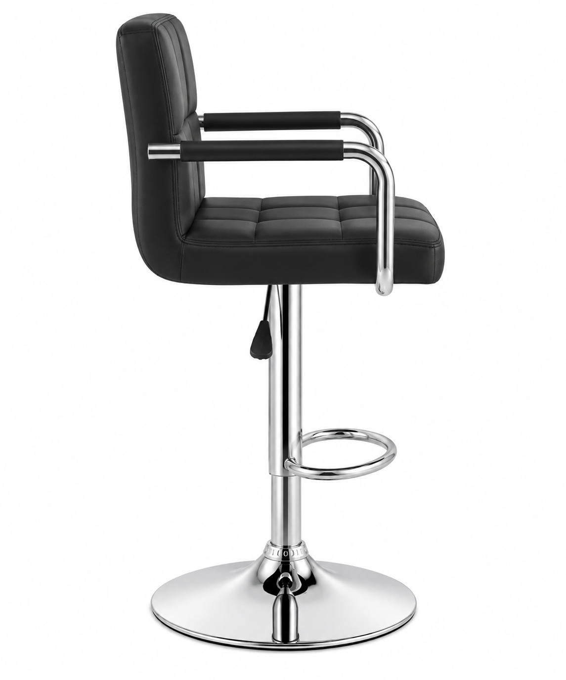 Tabouret de Bar Simili Cuir Noir – Verona