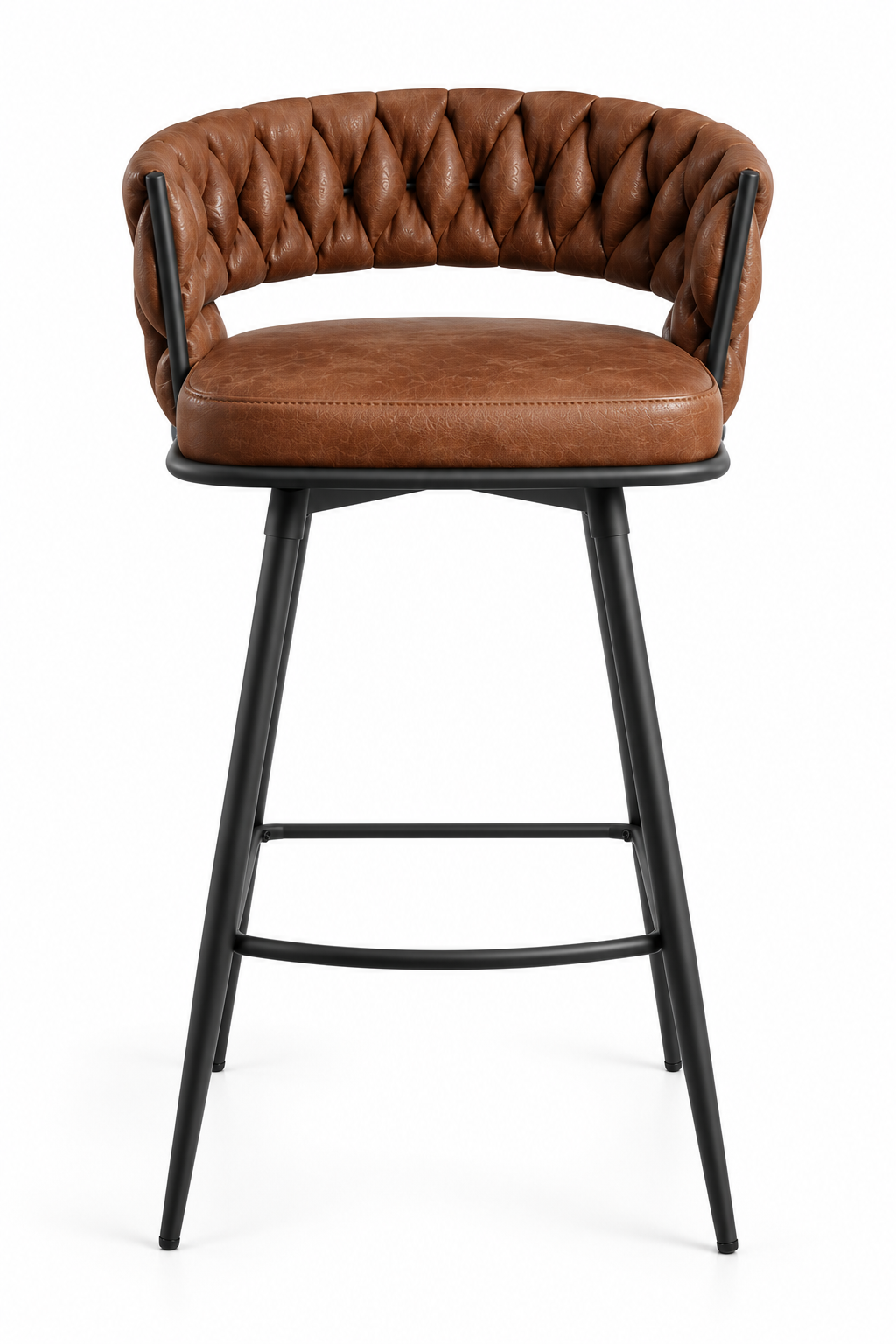 Tabouret de Bar Simili Cuir Marron – Torino