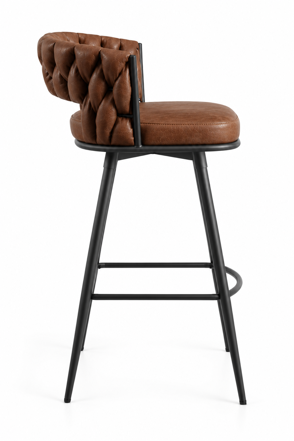 Tabouret de Bar Simili Cuir Marron – Torino