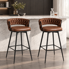 Tabouret de Bar Simili Cuir Marron – Torino