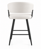 Tabouret de Bar Simili Cuir Blanc – Capri