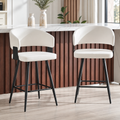 Tabouret de Bar Simili Cuir Blanc – Capri