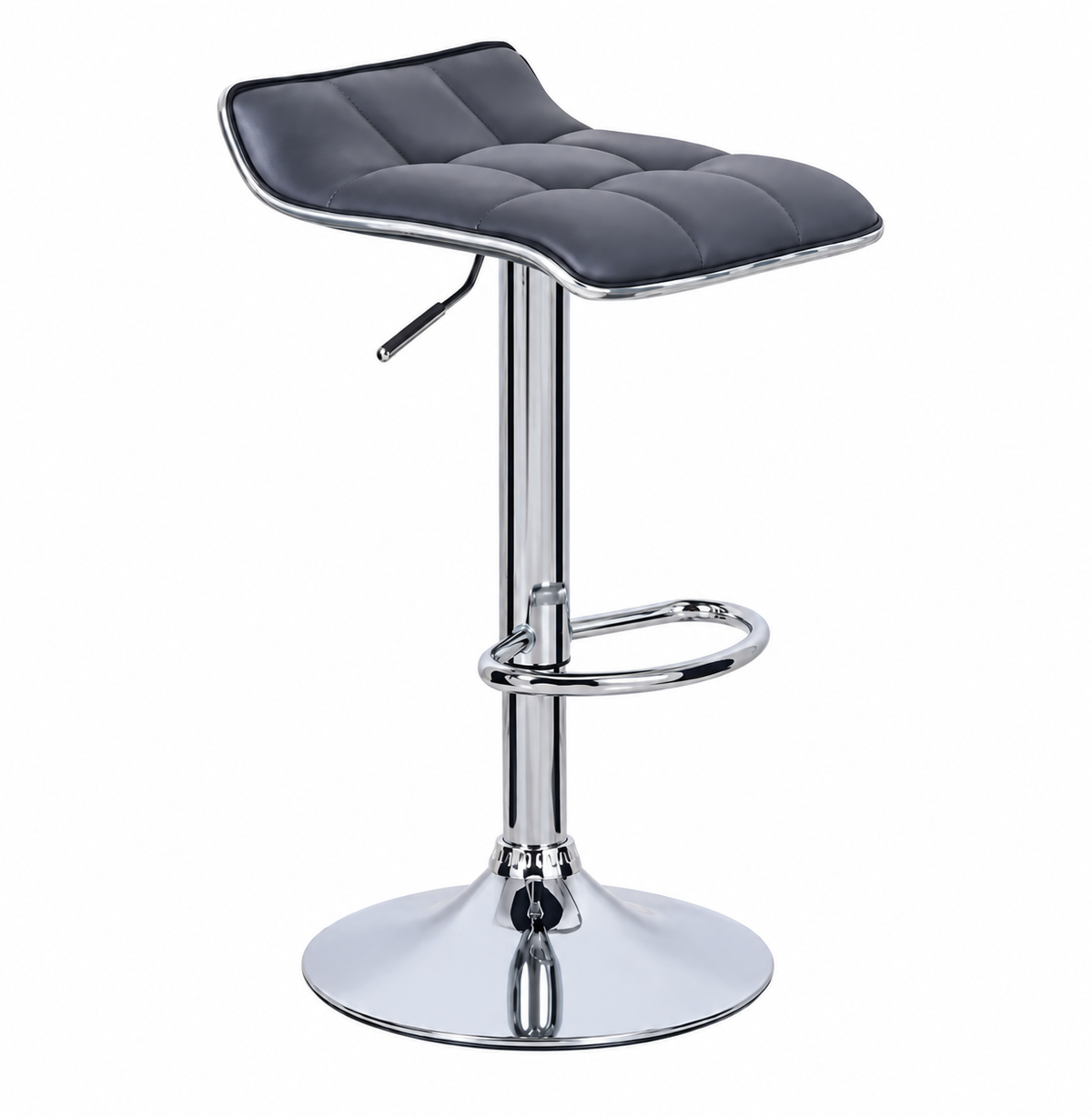 Tabouret de Bar Simili Cuir Gris – Soren