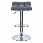Tabouret de Bar Simili Cuir Gris – Soren