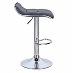 Tabouret de Bar Simili Cuir Gris – Soren