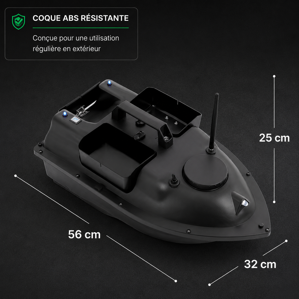 Bateau Amorceur 500 m – 3 Compartiments