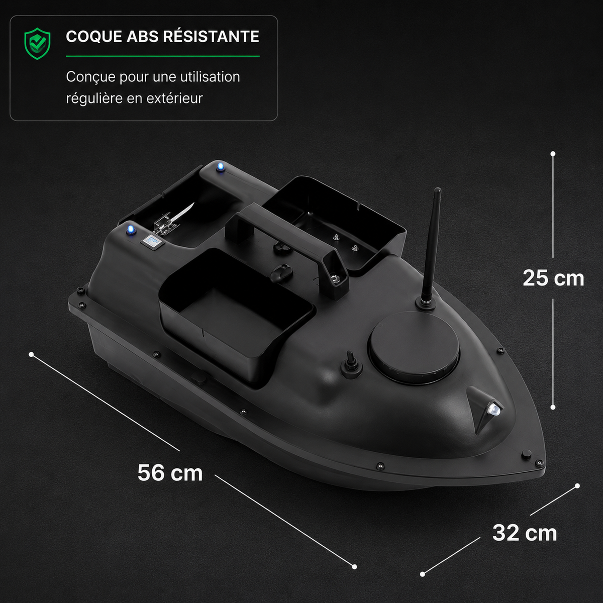 Bateau Amorceur 500 m – 3 Compartiments