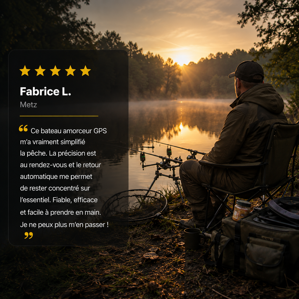 Bateau Amorceur GPS Phosphorescent