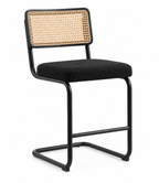 Tabouret de Bar Rotin & Tissu – Valencia