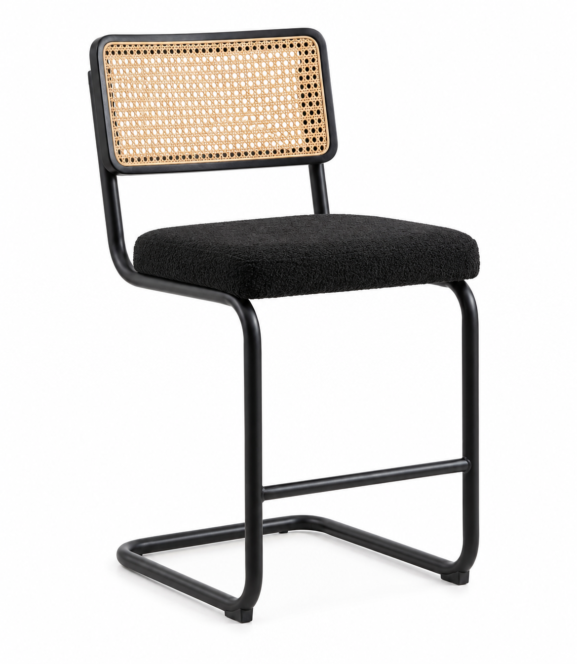 Tabouret de Bar Rotin & Tissu – Valencia