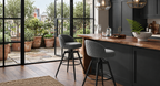 Tabouret de Bar Velours Côtelé Pivotant – Zélio