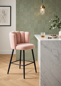 Tabouret de Bar Bouclette Rose – Elvoria