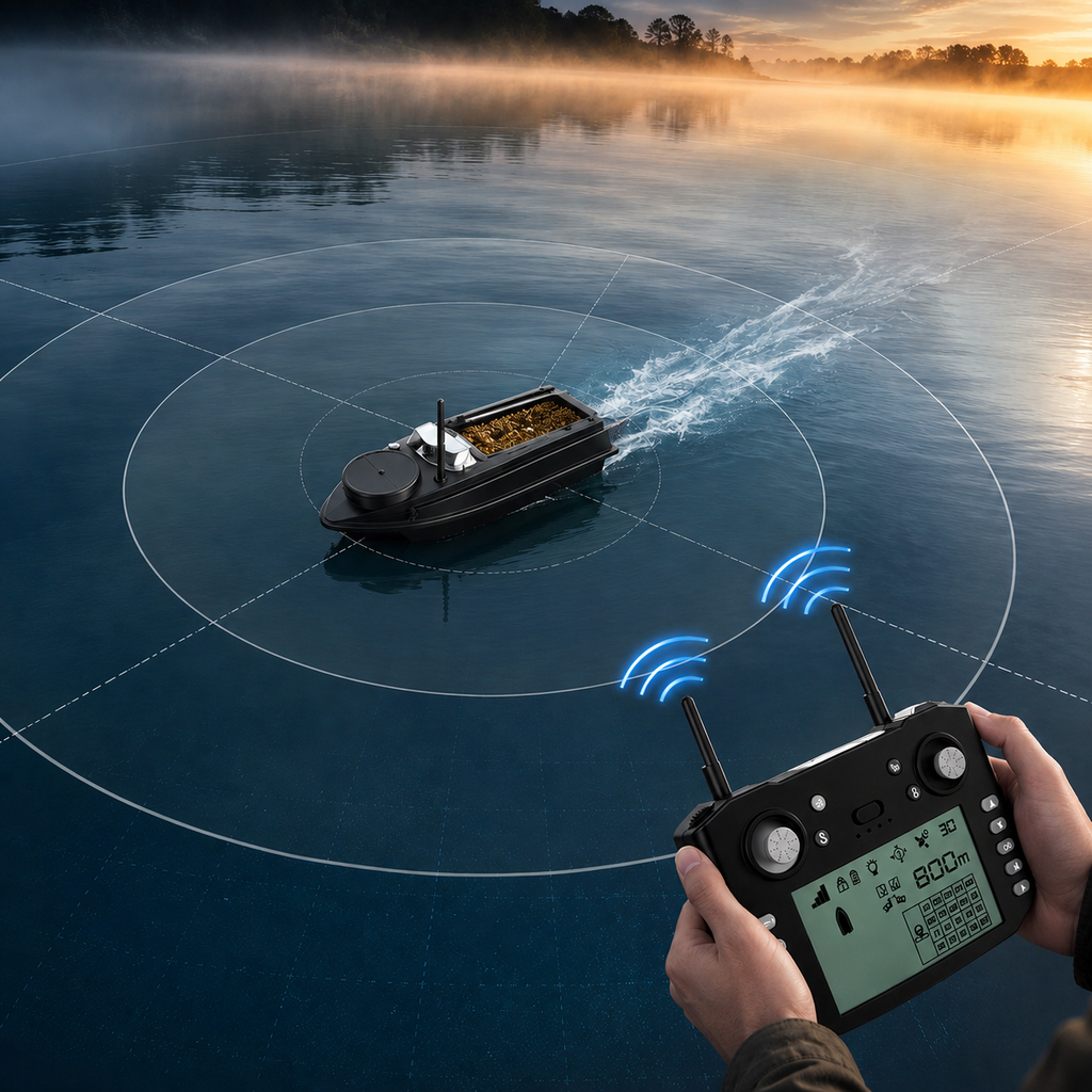 Bateau Amorceur GPS & Sonar à Poissons — 800 mètres de portée