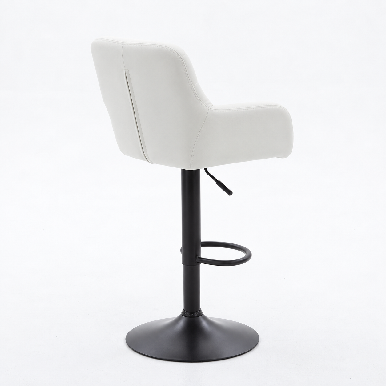 Tabouret de Bar Simili Cuir Crème – Elio