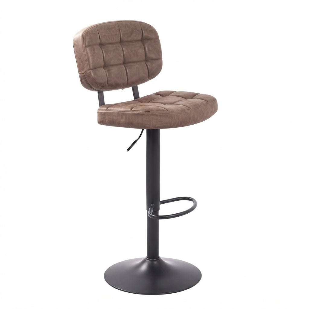 Tabouret de Bar Simili Cuir Marron – Aarhus