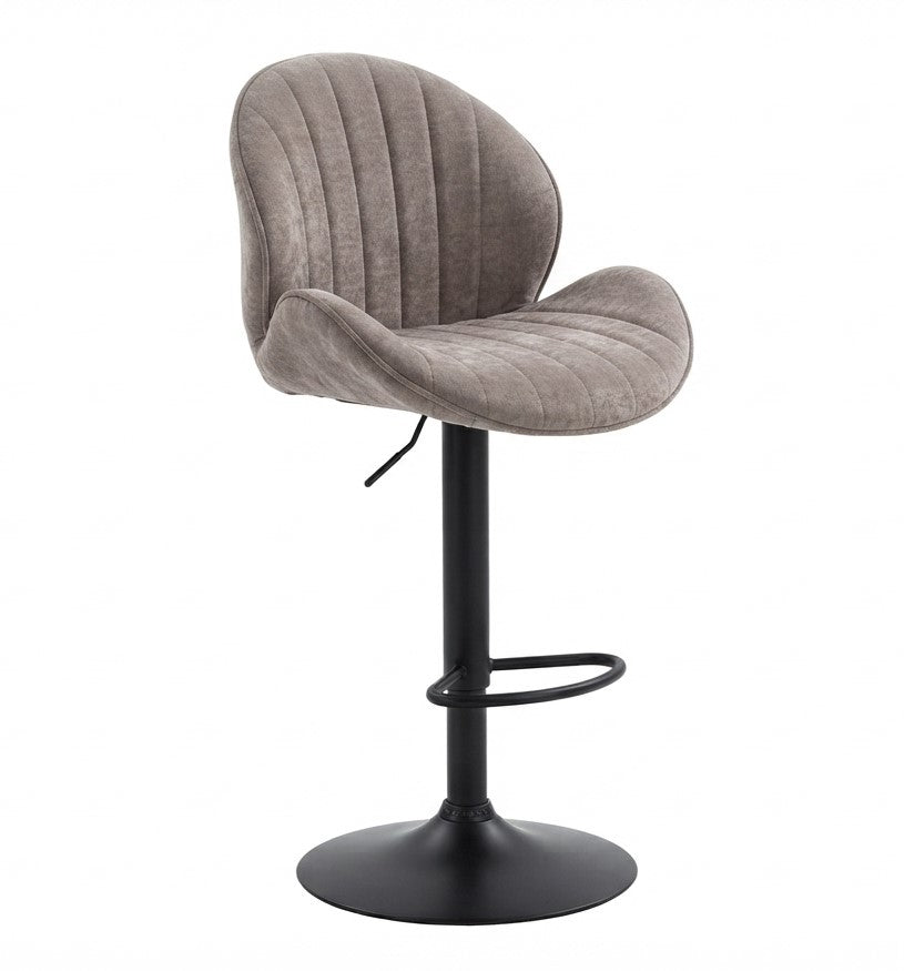 Tabouret de Bar Tissu Taupe – Livia