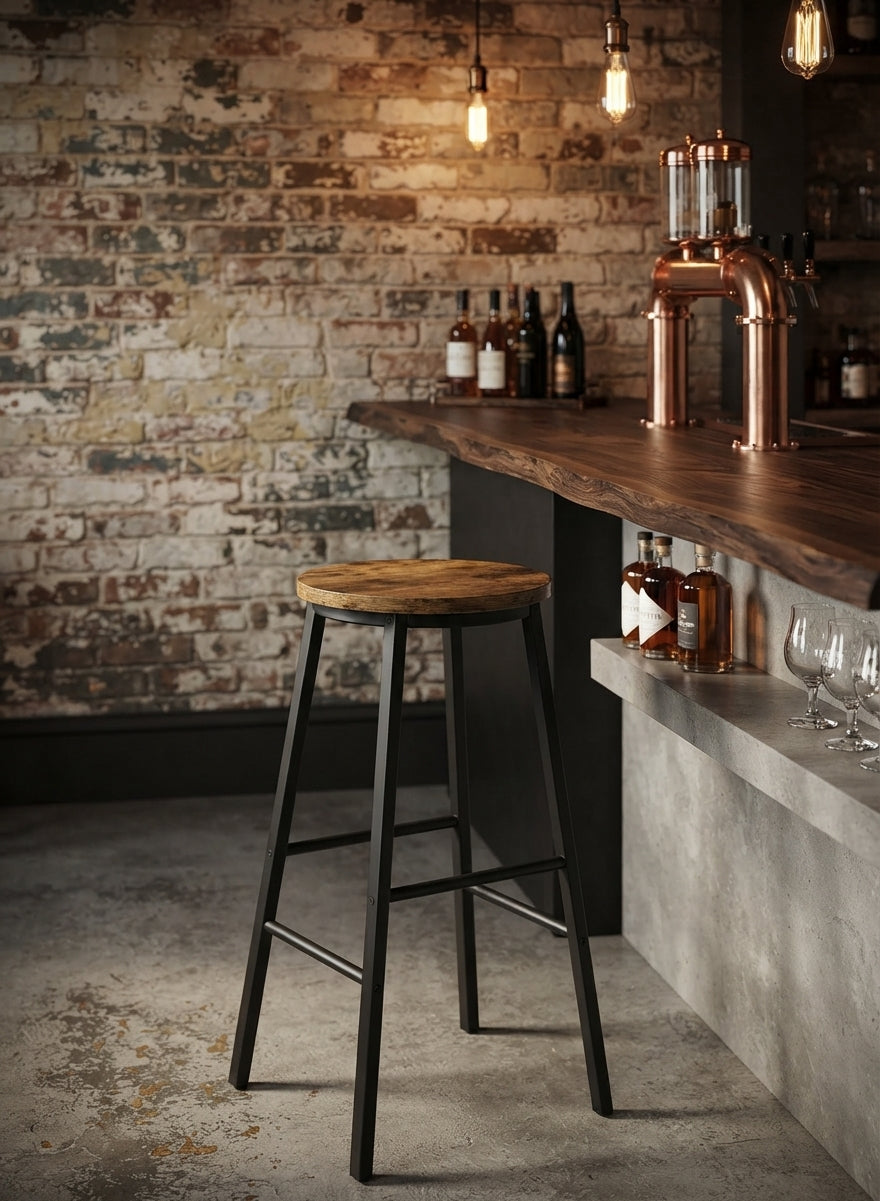 Tabouret de Bar Bois & Métal – Asti