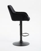 Tabouret de Bar Velours Noir – Marzio