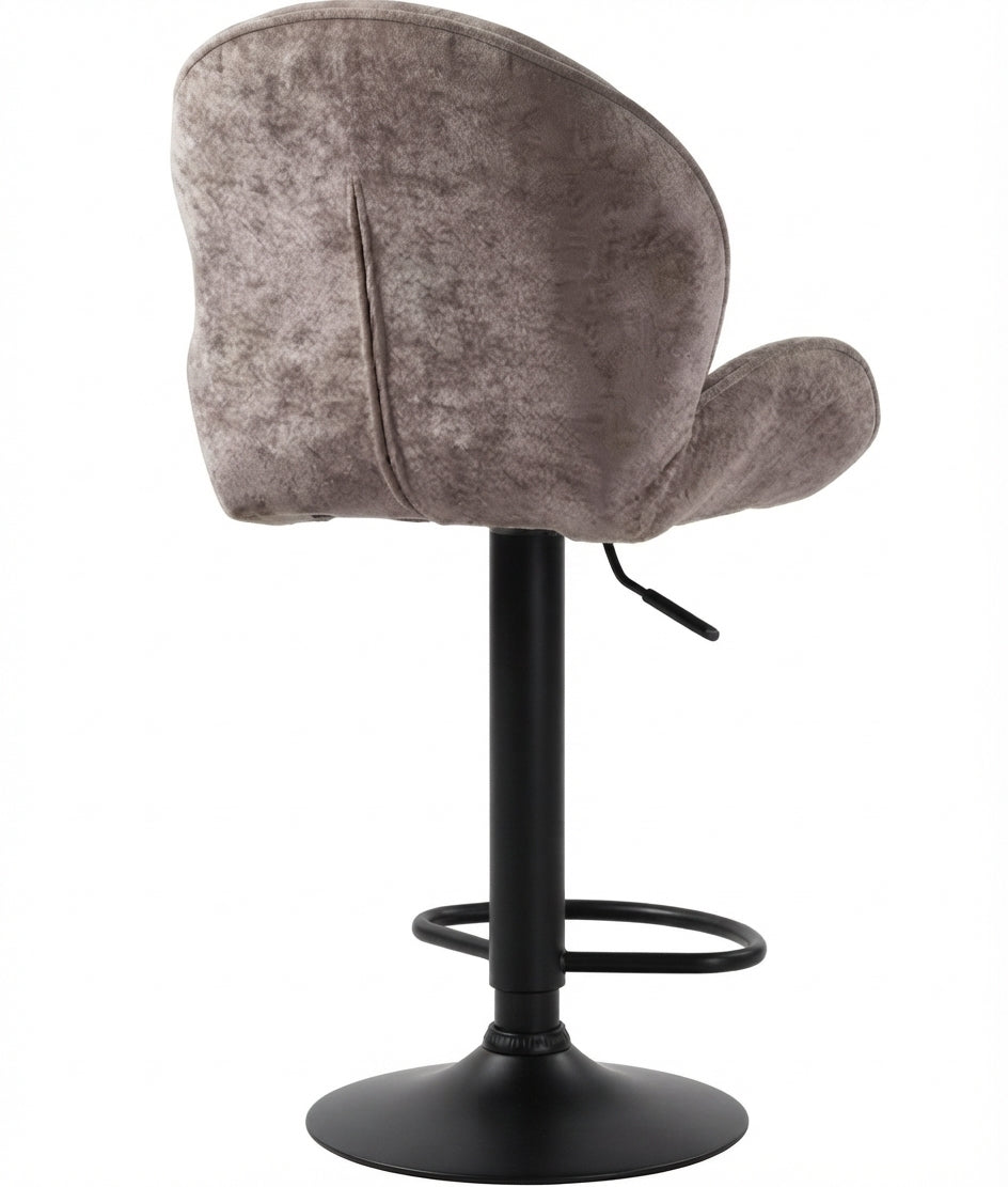 Tabouret de Bar Tissu Taupe – Livia