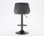 Tabouret de Bar Velours Gris – Zorvane