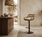 Tabouret de Bar Rotin Naturel Réglable – Java