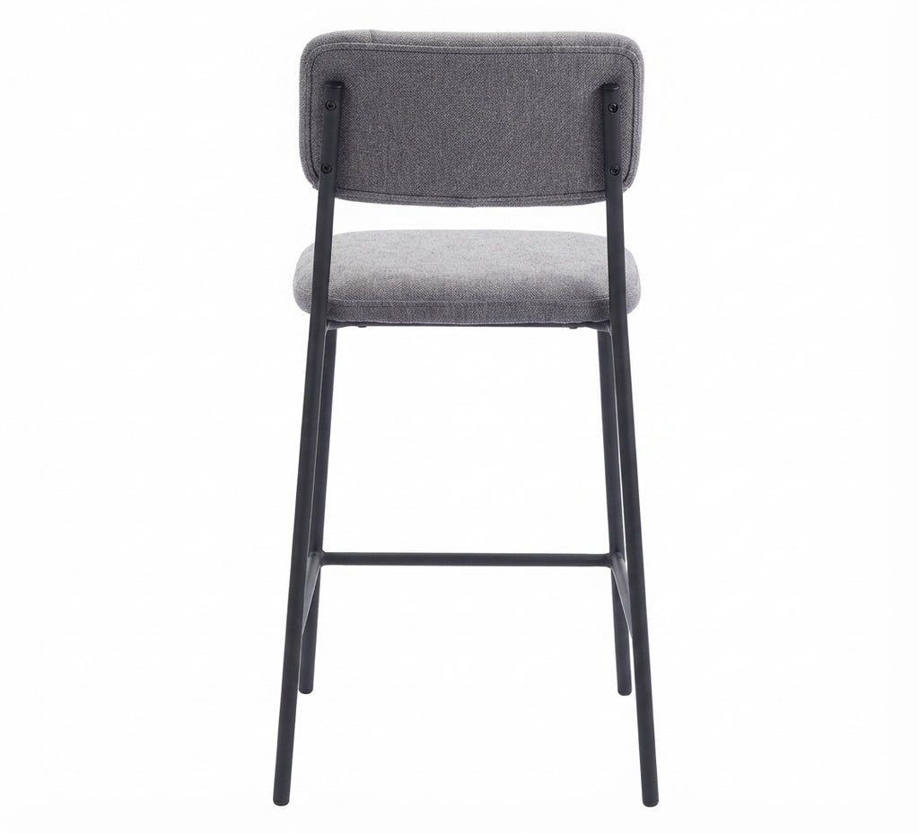 Tabouret de Bar Tissu Chenille Gris – Tavira