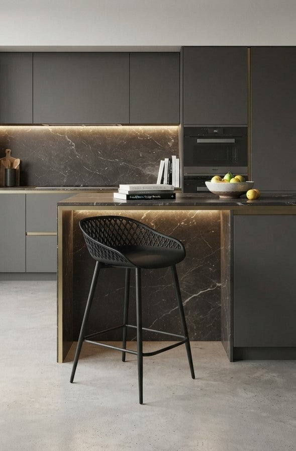 Tabouret de Bar Design Noir – Orvane