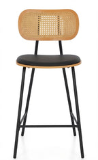 Tabouret de Bar Rotin & Bois – Calista